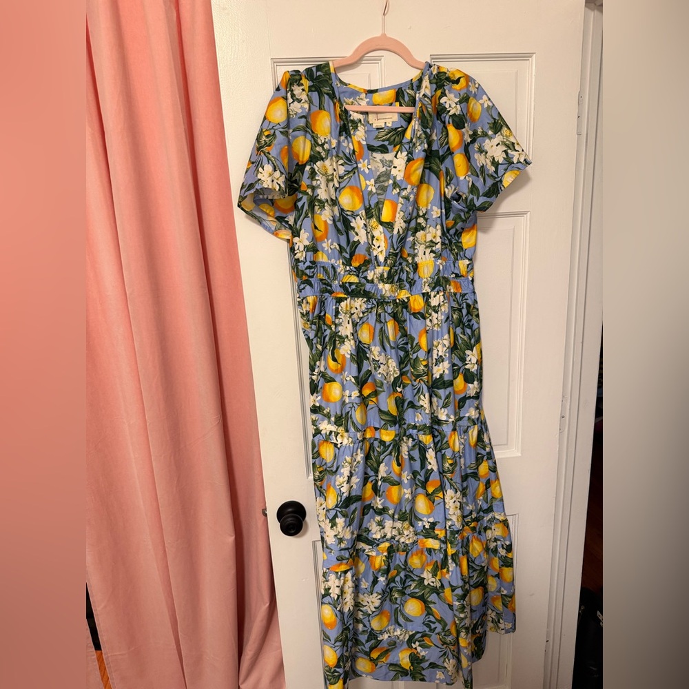 Anthropologie Somerset Lemon Dress